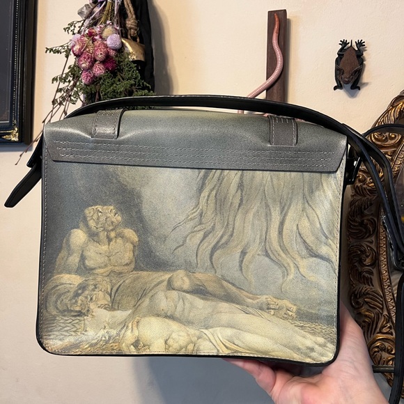 Dr. Martens Leather Willam Blake Museum Edition Satchel Crossbody bag RARE - Picture 8 of 11